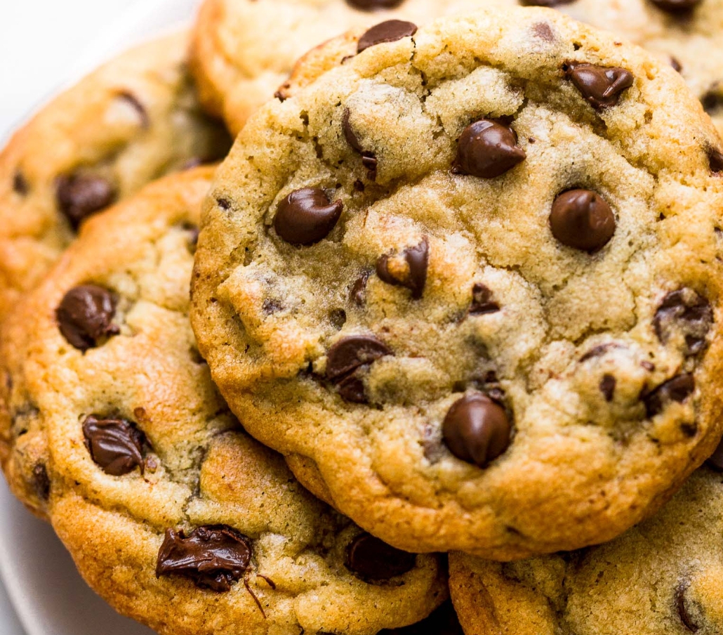Fresh baked chocolate chip cookies